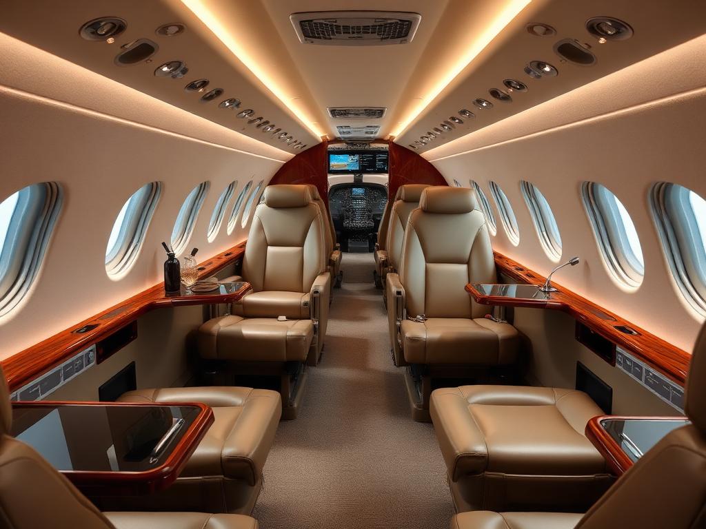 Hawker 750 interior