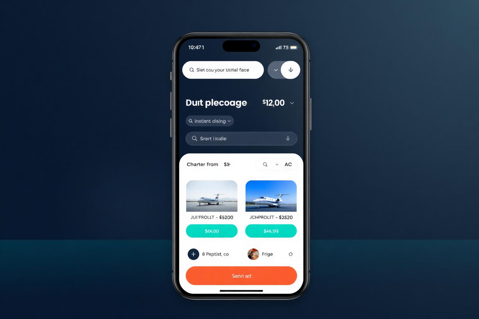 Private jet exterior — Lineaum compared with Jettly
