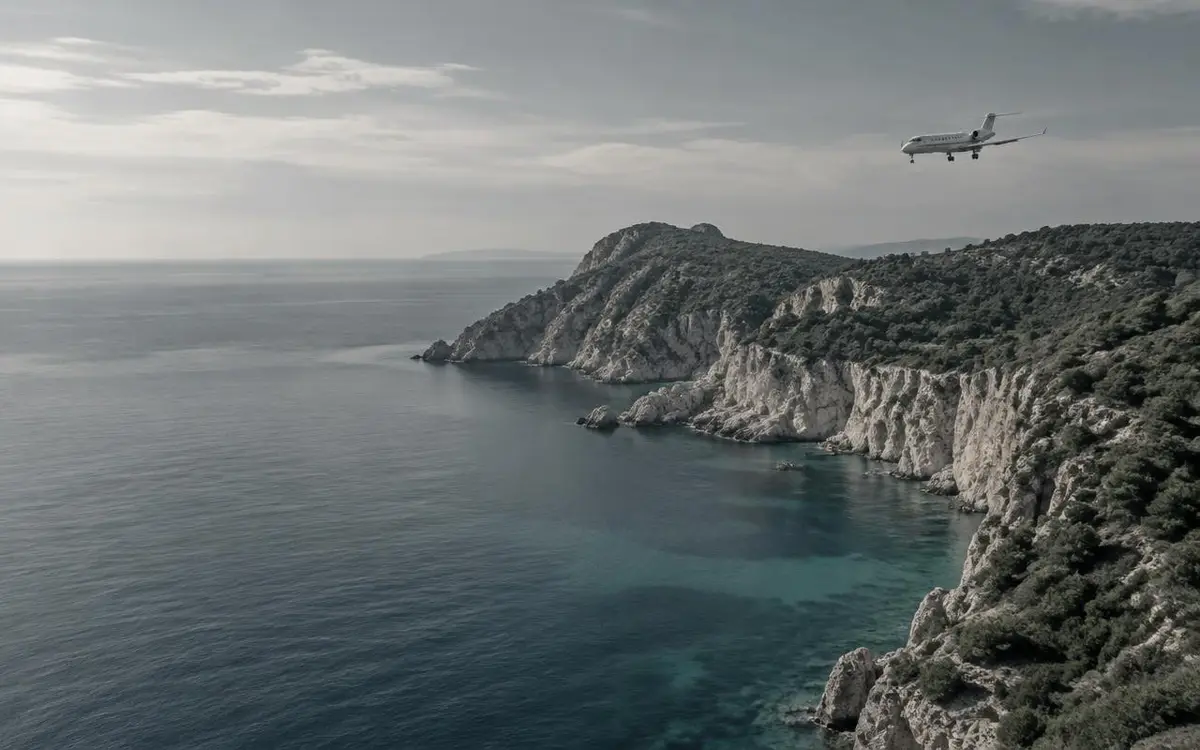 Ibiza coastline overlooking the Mediterranean