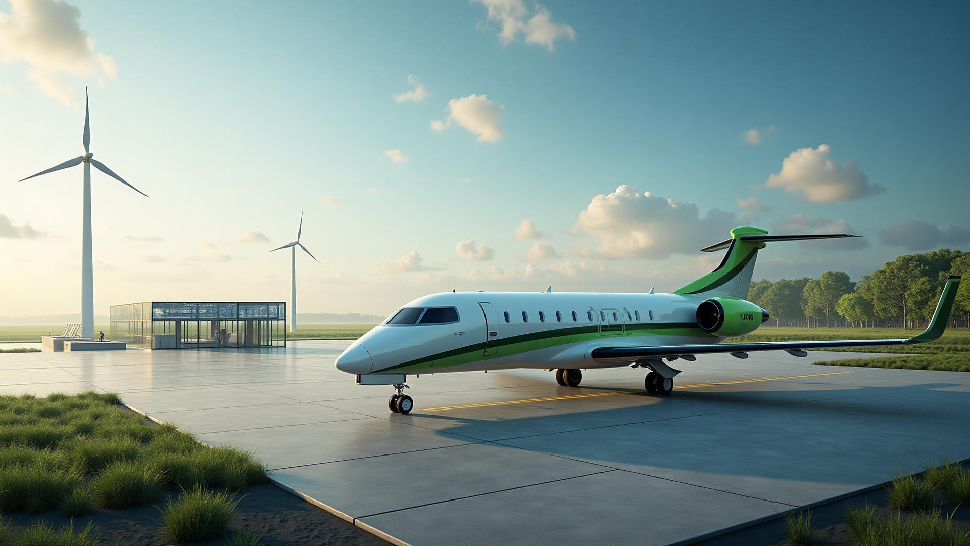 Sustainable private aviation — green skies