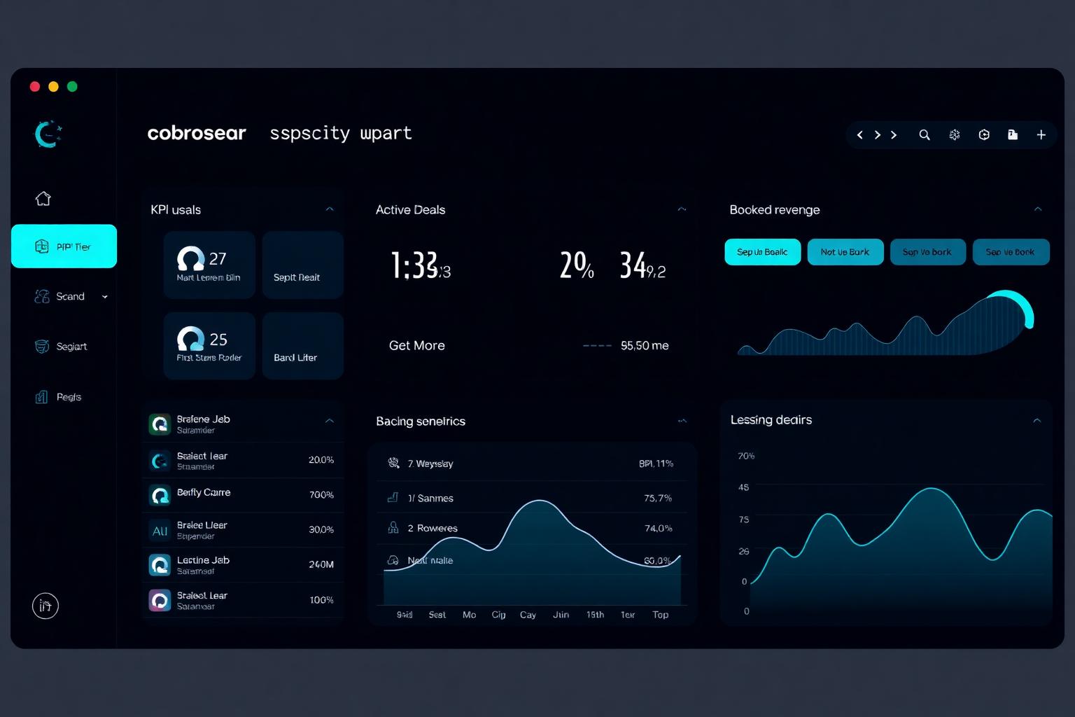 Broker dashboard for private jet charter — Lineaum OS dashboard