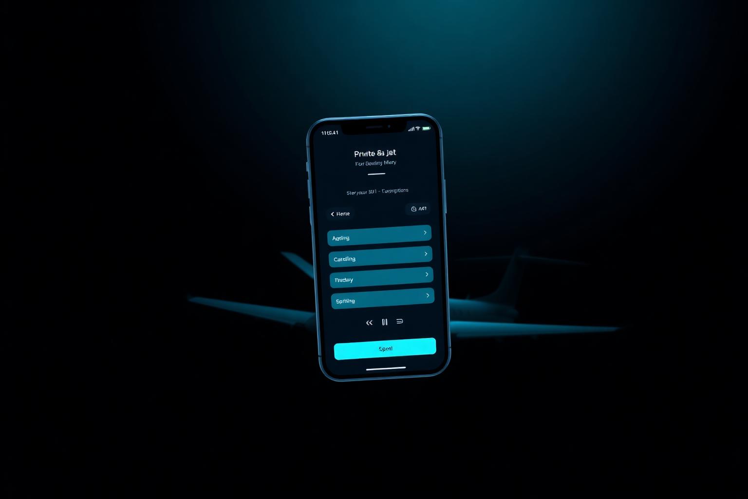 Private jet app platform Lineaum OS dashboard